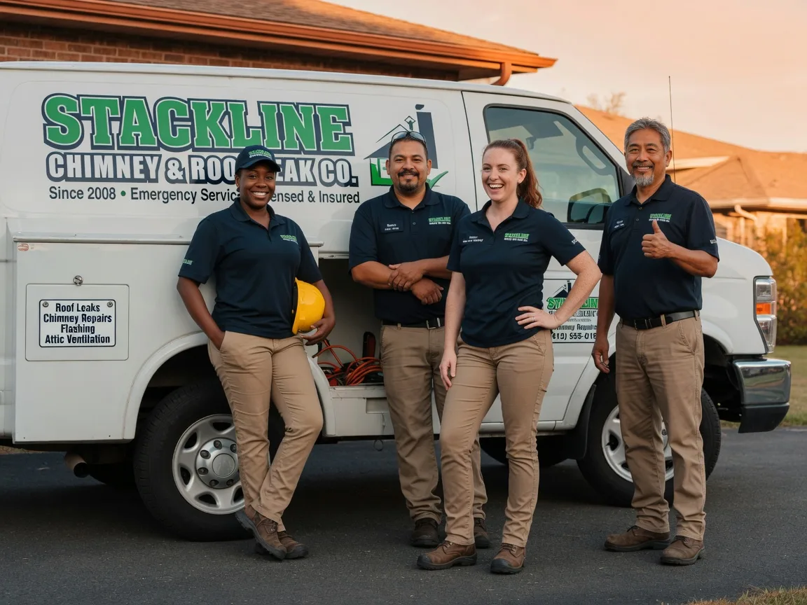 Chimney flashing repair company in Mount Hope, KS